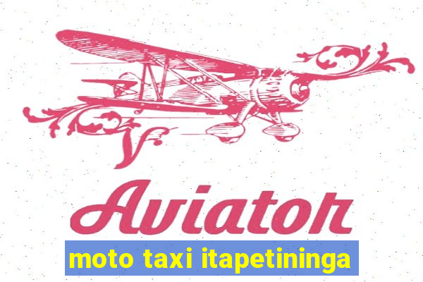 moto taxi itapetininga